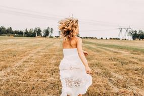 Woman Fashion dress dry sky