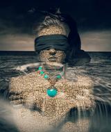 clipart of Woman Dream Sea