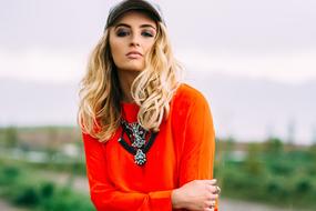 Beautiful Girl red clothes
