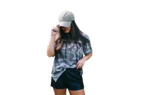 caucasian Girl wearing stylish cap