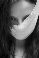 Model Beautiful Portrait mask