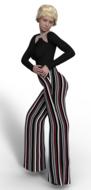 flirty woman in pants
