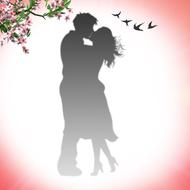 affected couple silhouette