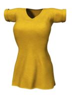 t-shirt garment cloth yellow