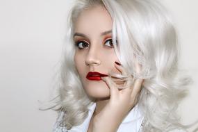 Woman Fashion Lovely red lips