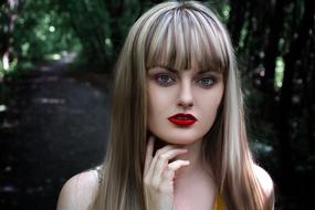 magnificent Girl Model forest