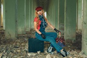 Abandoned Suitcase girl