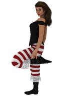 clipart of woman standing girl flirting