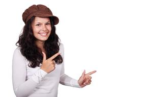 Brown Brunette hat