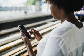 African woman with Cellphone