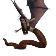 clipart of fantasy woman pose evil