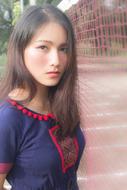 portrait of Beautiful Vintage Woman