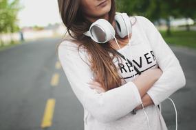 magnificent Fashion Girl Headphone