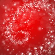 background red winter lights white