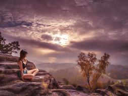 woman in zen