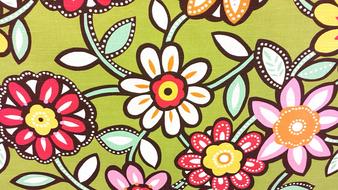 clipart of Flowers Fabrics Floral