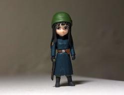girl anime soldier as a figure
