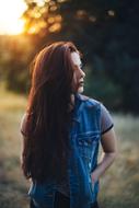 portrait of Fashion Emotional Model girl