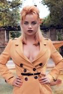 fashion portrait of a model in suit