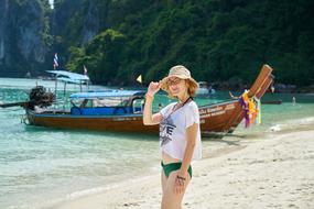 Woman Tourist Mayo island