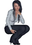 3d graphic woman