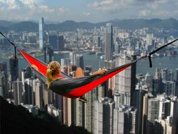 Hong Kong red Hammock Girl