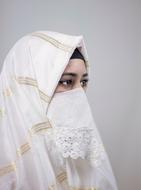Portrait Arabian muslim Woman
