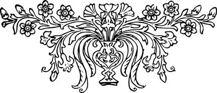 bouquet flower decoration drawing