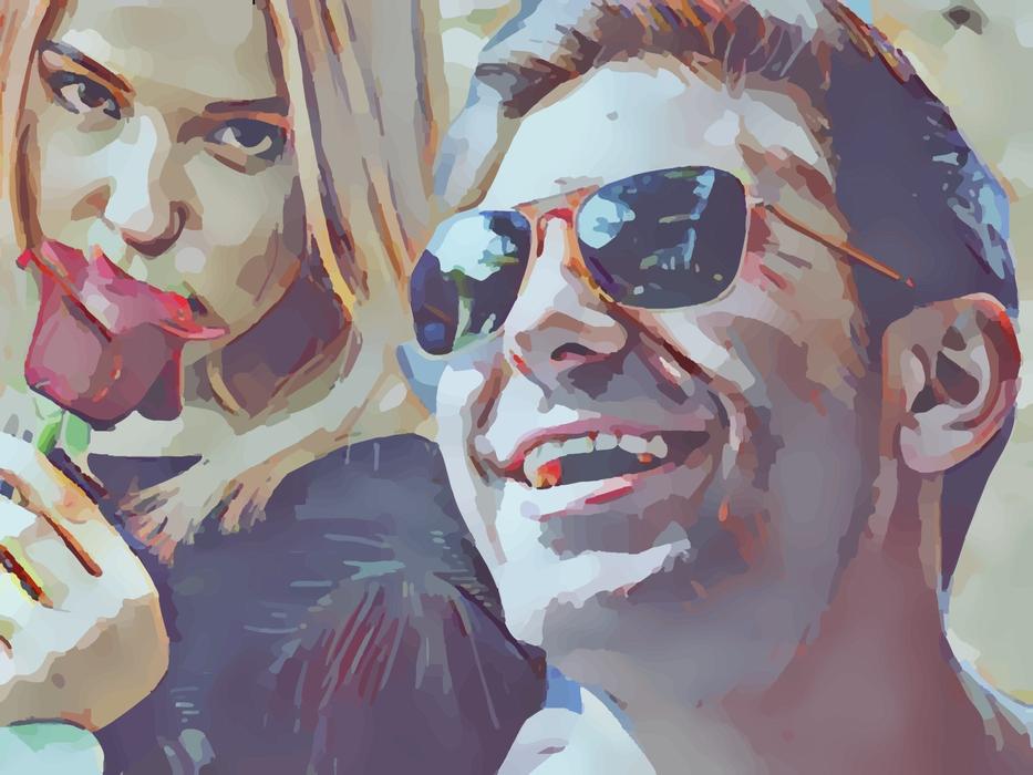 portrait of people in love