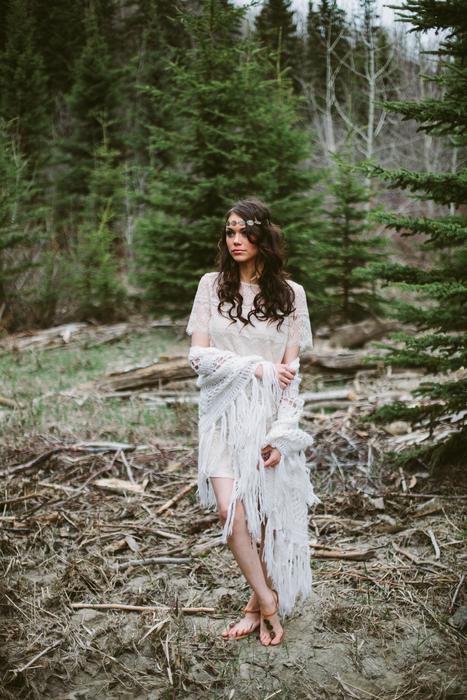 Girl Outside forest