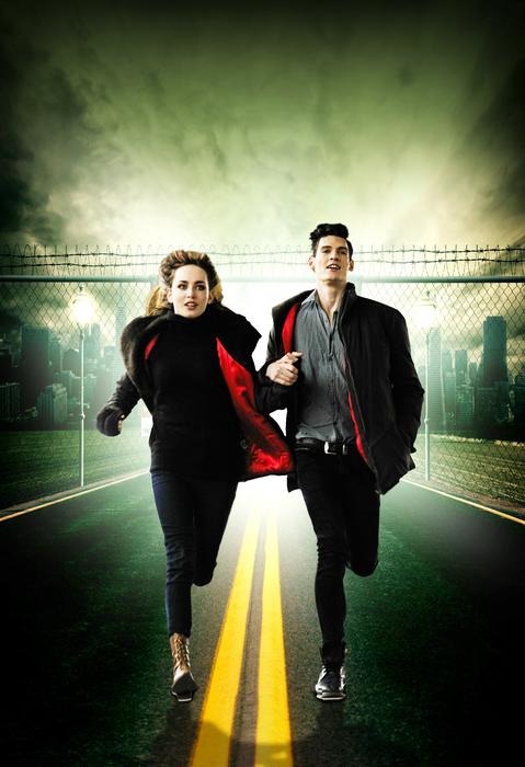 Couple running on Road