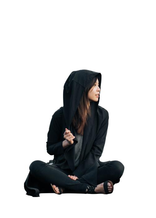 Woman Model in black