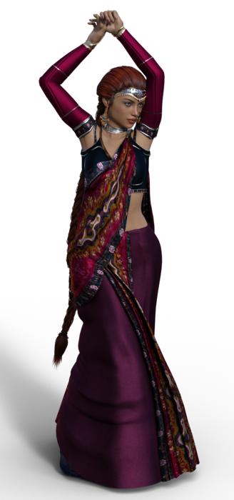 woman dance sari