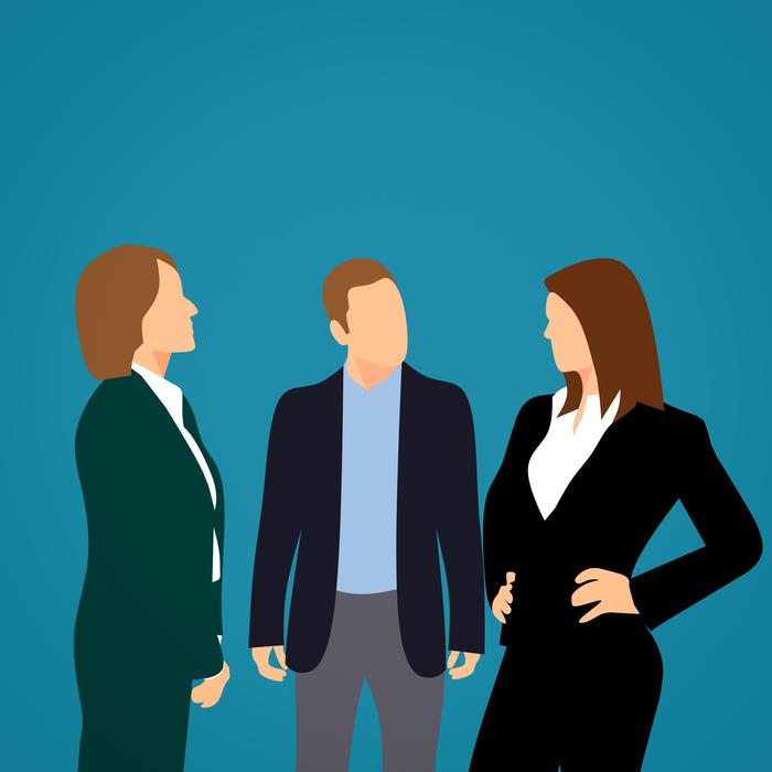 consultants people drawing