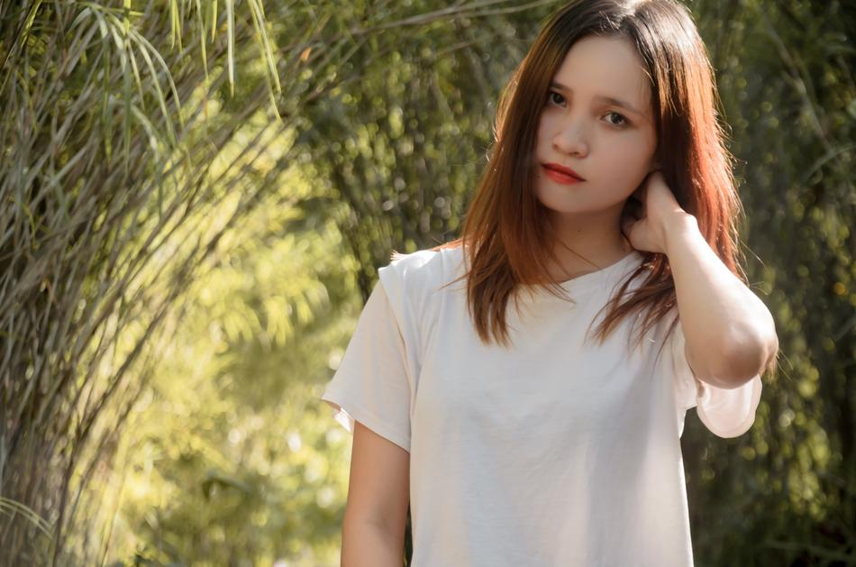 Girl Nice Beautiful Eyes forest