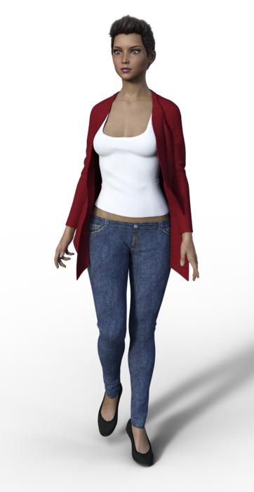 clipart of woman slim pose