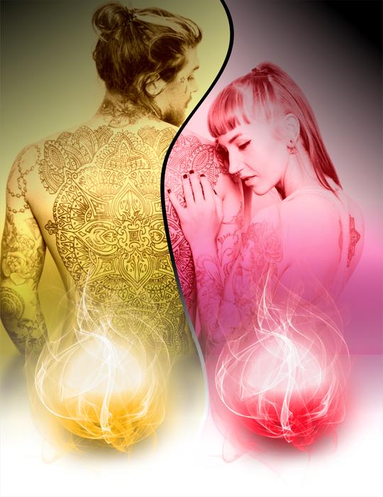 Adult Effect Casal red yellow