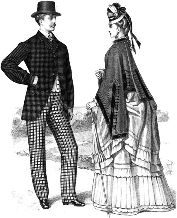 illustration of nineteenth century fashion