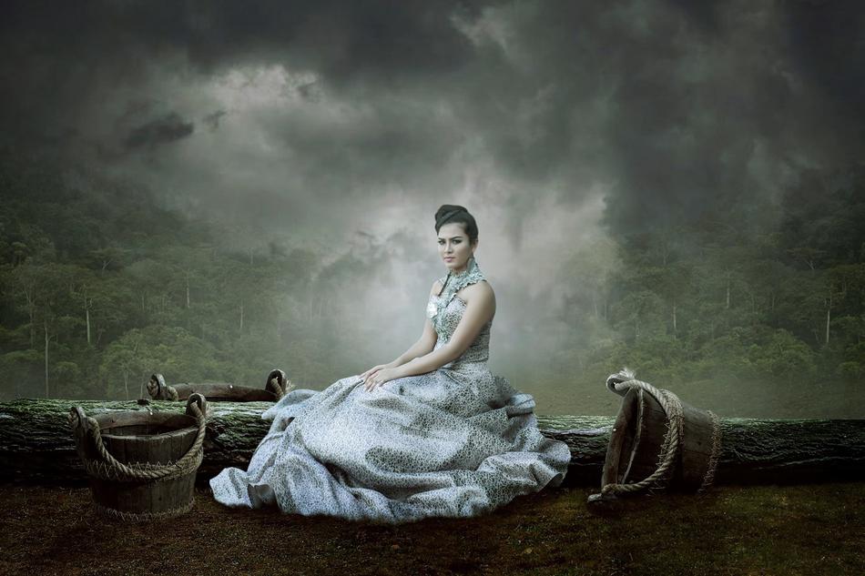 woman as vintage art