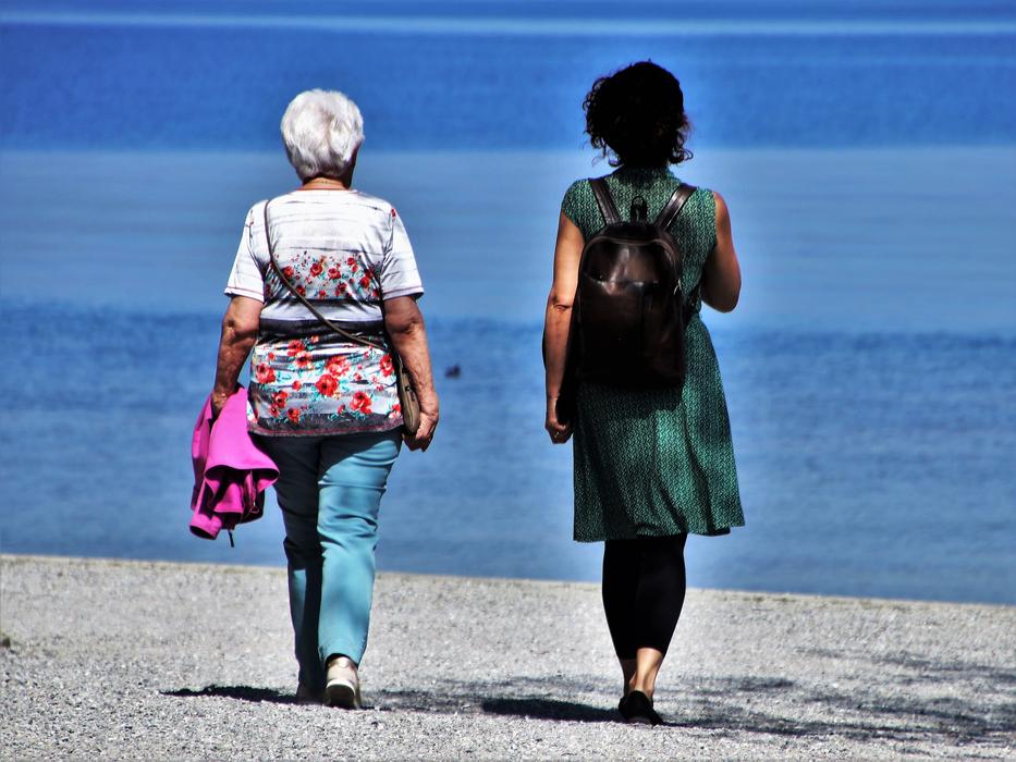 two women on the beach