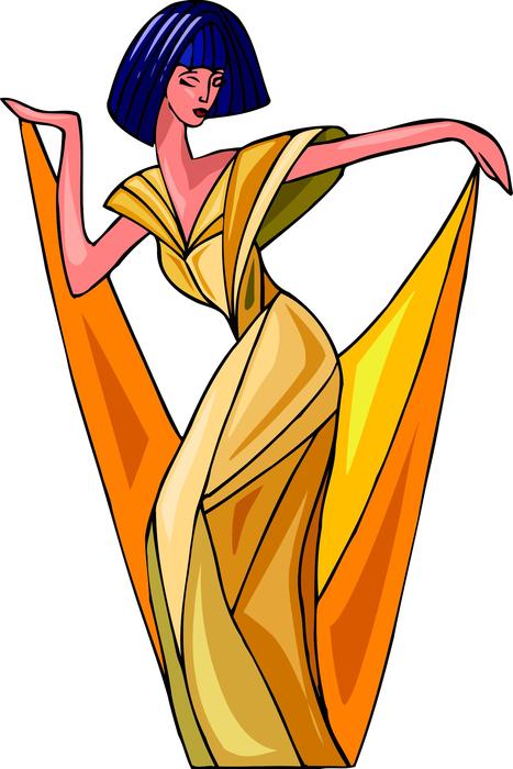 abstract Ancient dancer
