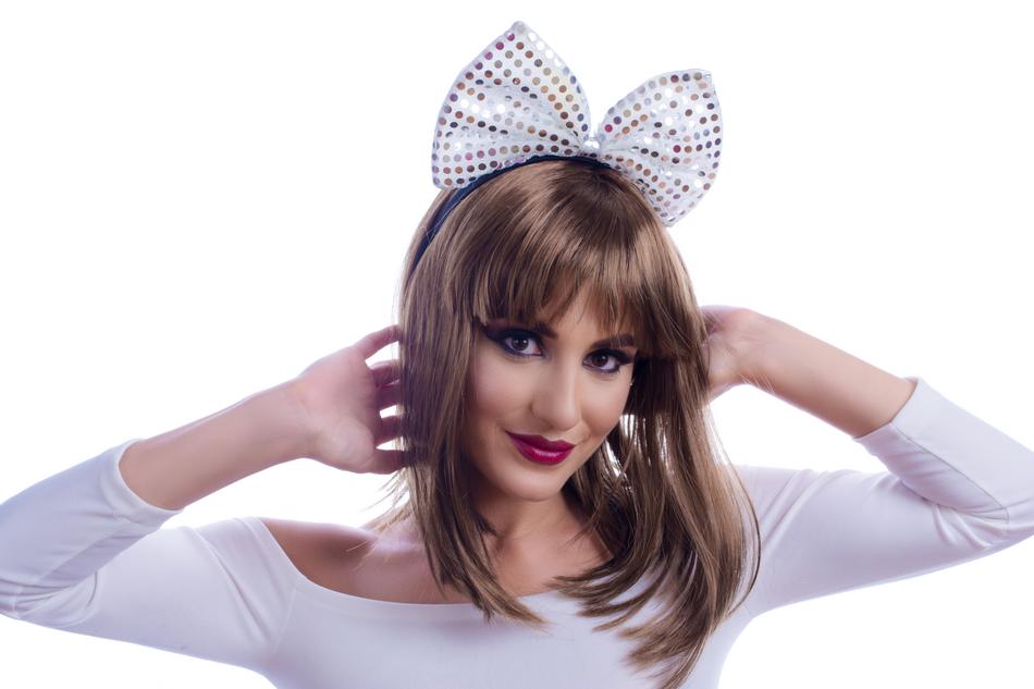 Girl with head accessory