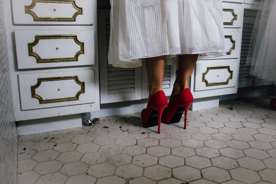 Woman in high Heeled shoes