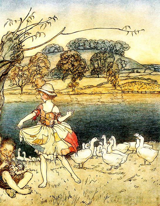 vintage arthur rackham victorian drawing