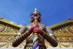 Temple Ornament Golden statue