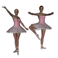 ballerina dancer girl 3d
