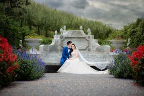 photo of Lady Bride and groom on wedding