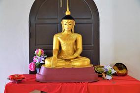 golden Buddha Meditation statue