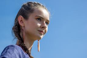 beautiful teen girl on a sunny day