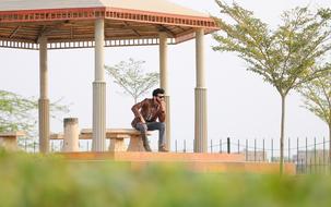 Architecture garden Man